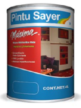 PINTURA VINILICA MAXIMA SEMIBRILL. BASE BCA. VX-5010  4 LTS. (2)