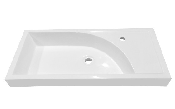 LAVABO PLACA TUXTLA  80X37 CM. BLANCO