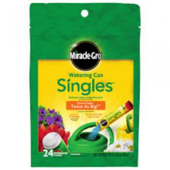 FERTILIZANTE MIRACLE-GRO 6/PAQ.12 GR. SINGLES SOLUBLE EN AGUA (90)