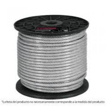 CABLE DE ACERO TR RECUBIERTO DE PVC 7X7 1/8