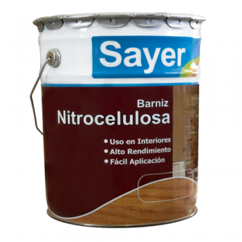 BARNIZ SAYER NITROCELULOSA SEMIMATE 19 LTS.