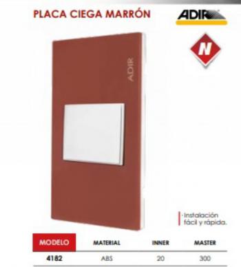 PLACA AD CIEGA ROSE GOLD (10/300)