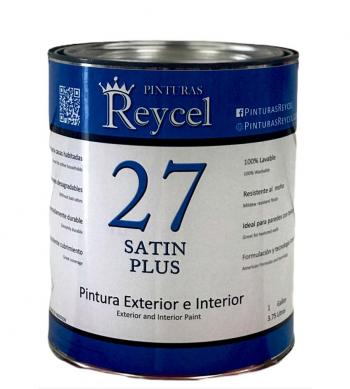 PINTURA VINILICA REYCEL 27ABL SATIN DE  1 LTS. (9)