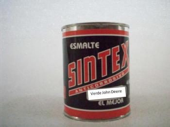 PINTURA ESMALTE SINTEX JOHN DEERE VERDE DE  1 LT. (16)