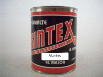 PINTURA ESMALTE SINTEX ALUMINIO DE  1 LT. (16)