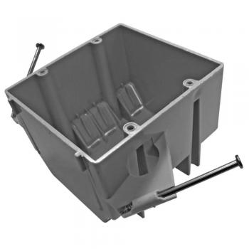 CAJA CHALUPA PLASTICO CANTEX 4X4 CUAD. (REZ32DN) (40PZA/CJA)