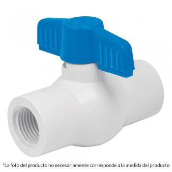 VALVULA ESFERA FOSET PVC ROSCABLE DE 1 1/2