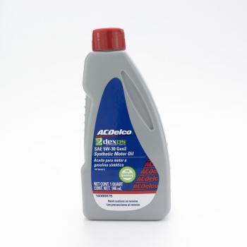 #ACEITE ACDELCO MULTIGRADO SINTETICO DEXOS GEN 2 5W30 SN 946 ML. (12)