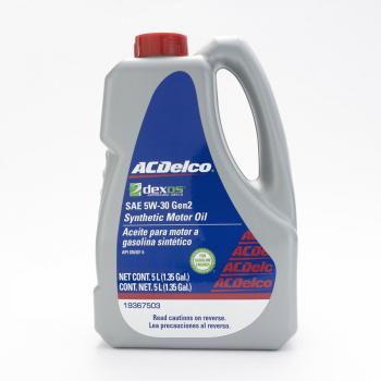 ACEITE ACDELCO MULTIGRADO SINTETICO DEXOS GEN 2 5W30 SN 5 LTS. (4)