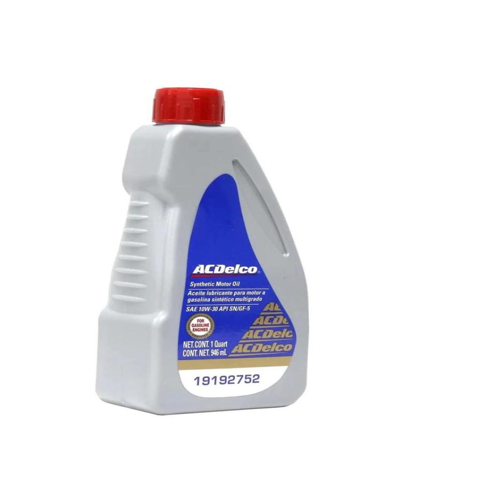 ACEITE ACDELCO MULTIGRADO SINTETICO 10W30 SN 946 ML. (12)