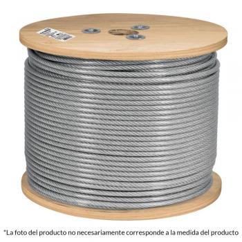 CABLE DE ACERO RECUBIERTO CON PVC FR  CAB-3/32RX3  (300)