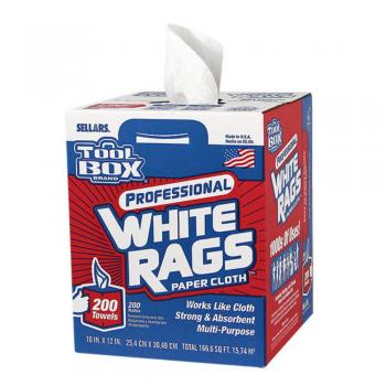 PAPEL TOALLA BLANCO TOOLBOX RAGS 200 TOWELS (8)