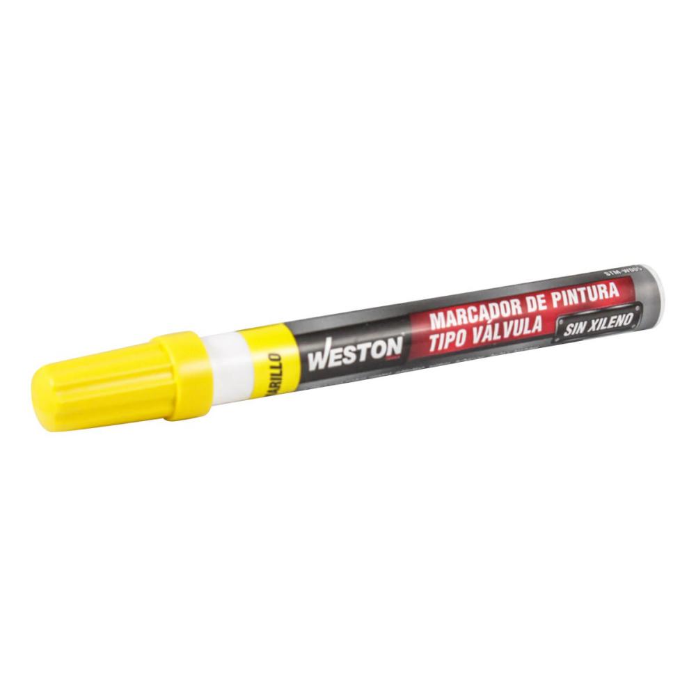 MARCADOR DE PINTURA WESTON COLOR AMARILLO (12)