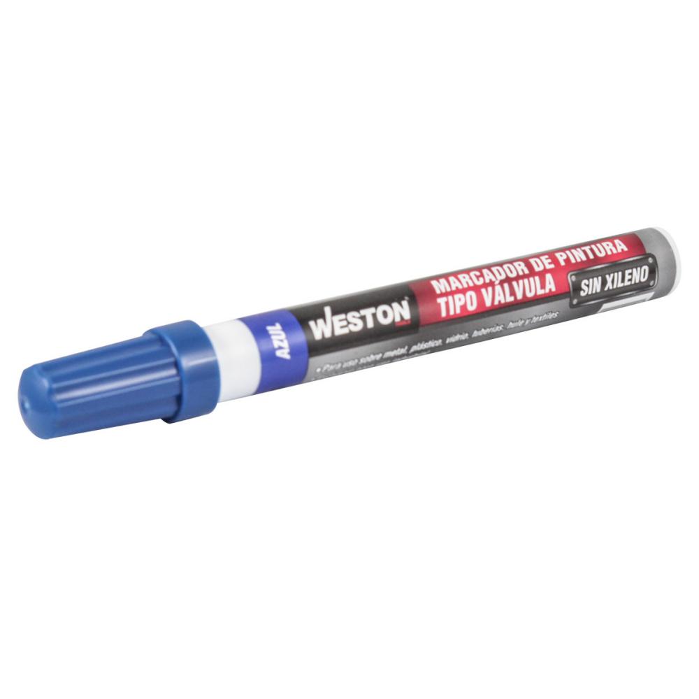 MARCADOR DE PINTURA WESTON COLOR AZUL (12)