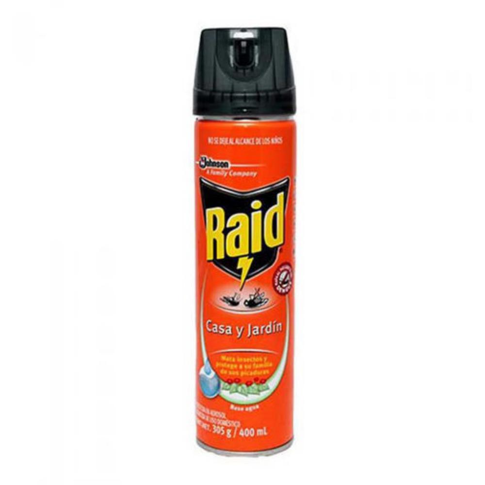 INSECTICIDA AEROSOL RAID CASA Y JARIDN 400 ML. (12)