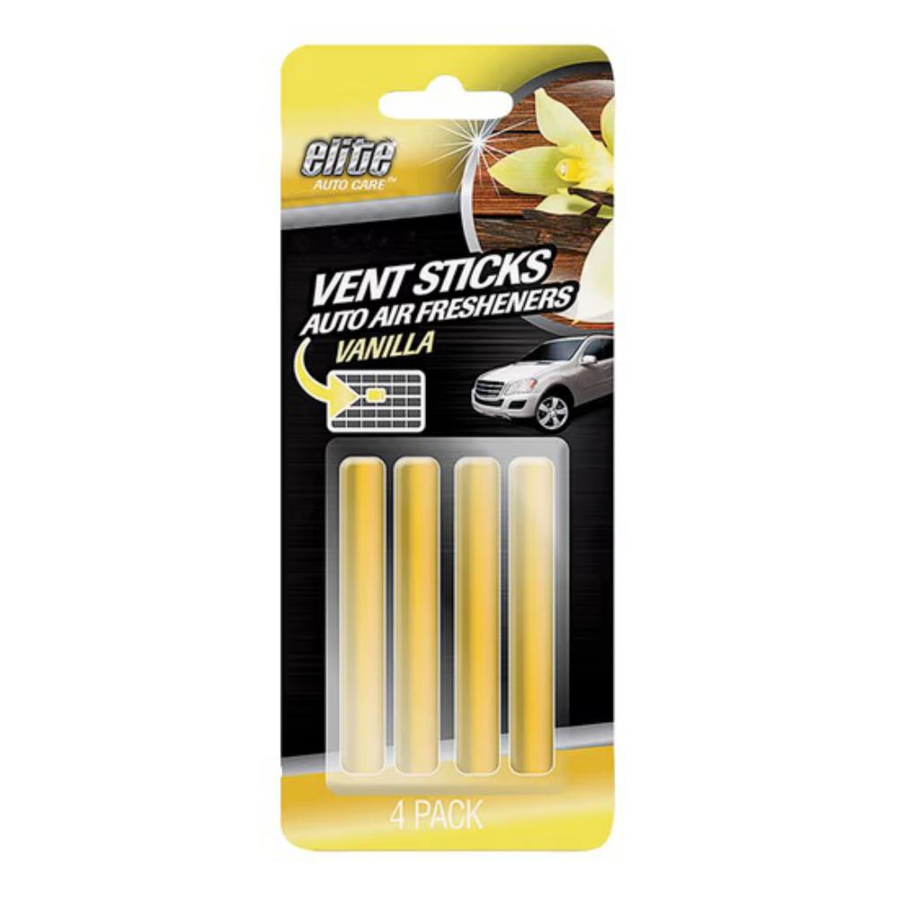 #AROMATIZANTE ELITE VENT STICKS VANILLA P/AUTO PAQ/4 PZA.(3)