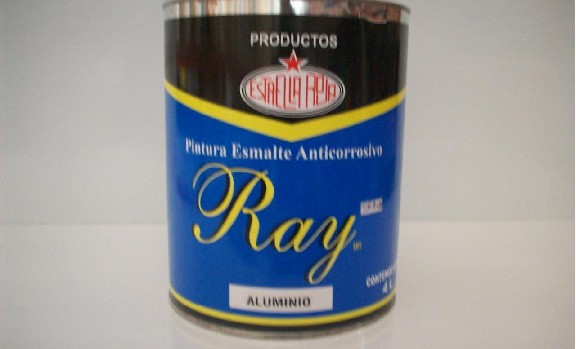 PINTURA ESMALTE SINTEX RAY 1000 ALUMINIO DE  4 LT. (4)