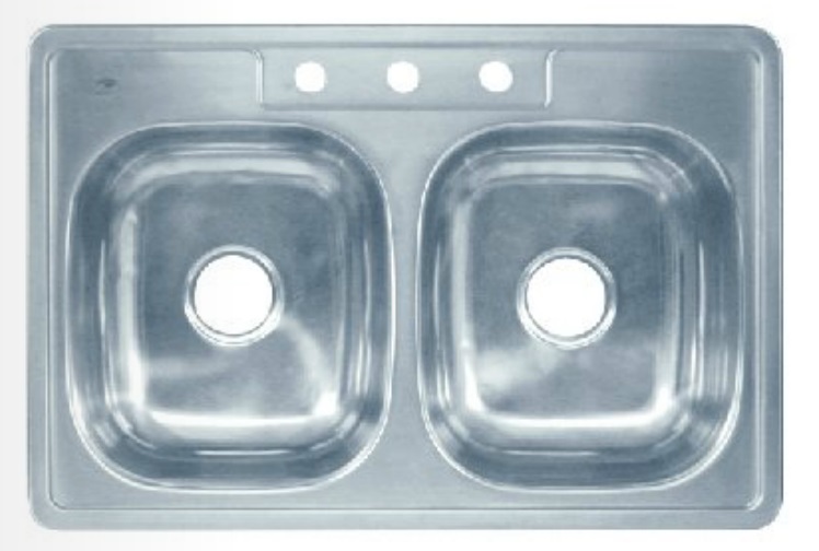 TARJA ANBEC AC INOX. 33X22X8 C/HERR.DOBLE (C)